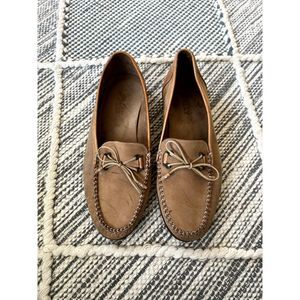 Bally leather loafer moccasins
